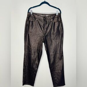 Old Navy Women's Shimmering Black Straight Leg Jeans